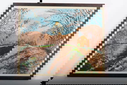 LANDSCAPE, OIL ON CANVAS
