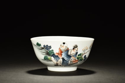 FAMILLE ROSE 'PEOPLE' BOWL