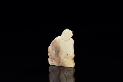 JADE CARVED 'MAN' FIGURE
