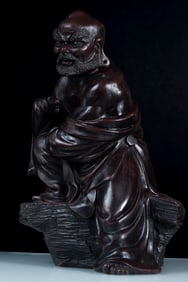 PURPLE SAND BODHIDHARMA FIGURE