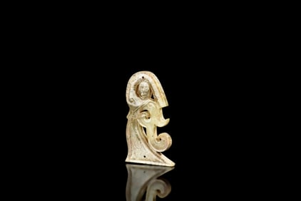 JADE CARVED 'DANCER' ORNAMENT