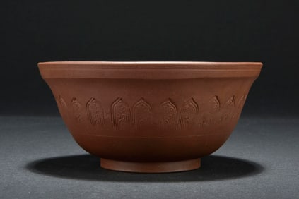 LARGE YIXING ZISHA BOWL