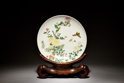 FAMILLE ROSE 'FLOWERS' CHARGER