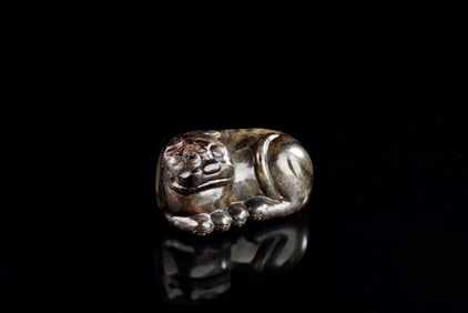 JADE CARVED 'MYTHICAL BEAST' FIGURE