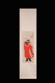 ZHANG DAQIAN'S "FIGURES" HANGING SCROLL