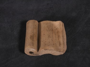 REPUBLIC OF CHINA. ZISHA BOOK-SHAPED PAPERWEIGHT ORNAMENT