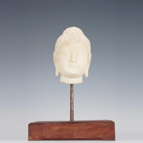 OLD STONE BUDDHA HEAD