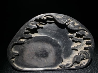 DUAN INKSTONE PLUM BLOSSOM PIT: LIUYUN NA FU SELECTED EXCELLENT STONE QUALITY AND EXQUISITE MEANING