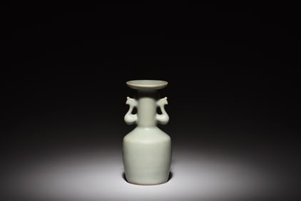 LONGQUAN WARE VASE WITH PHOENIX HANDLES