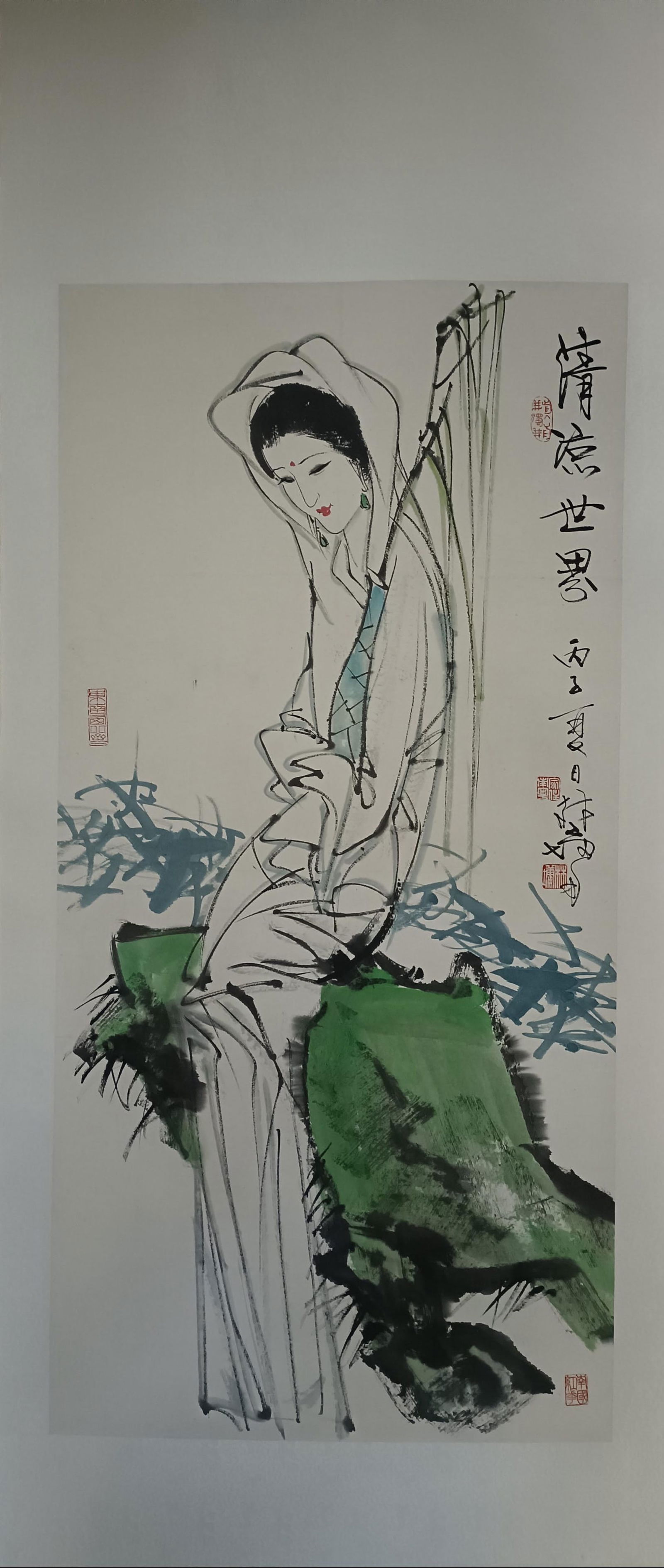 LIN YONG, COOL WORLD, HANGING SCROLL: 林墉，清凉世界,立轴 Lin Yong, cool world, hanging scroll 137Ⅹ69