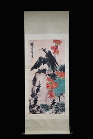 PAN TIANSHOU "EAGLE PICTURE" HANGING SCROLL