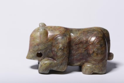 ANCIENT JADE BEAR HANDLE