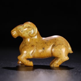 HETIAN JADE WAR HAN JADE SHEEP JADE EXQUISITE OIL EMBELLISH CARVING EXQUISITE SMOOTH VISION FULL