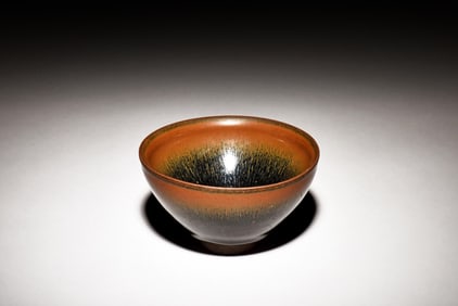 JIAN WARE 'HARE FUR' GLAZED BOWL