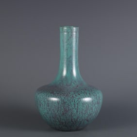 QING YONGZHENG YEAR LUJUN GLAZE MUSTARD BOTTLE