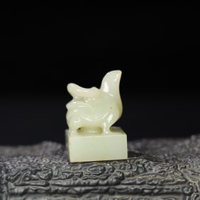 HETIAN JADE XUANWU SEAL JADE QUALITY FINE OIL RUN PACKAGE PULP OLD WAY