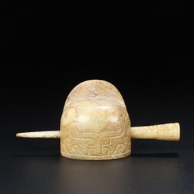 HETIAN MOUNTAIN MATERIAL CAP CROWN JADE OIL RUN CARVING SHARP PULP LIGHT SOFT OOZE COLOR TRANSITION