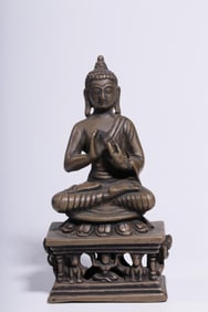 REPUBLIC OF CHINA SWAT STYLE VAIROCANA BUDDHA BRONZE SEATED STATUE