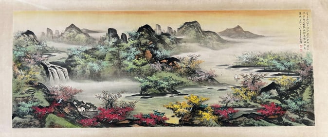 ZHANG DAQIAN, LANDSCAPE SCROLL