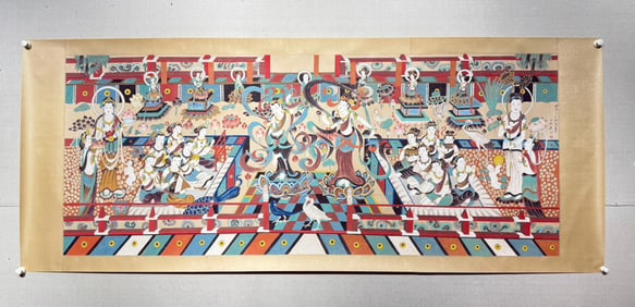 ZHANG DAQIAN, DUNHUANG PERFORMANCE MUSIC PAINTING