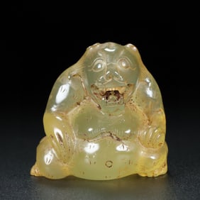 CRYSTAL BEAR MATERIAL STEEL ENGRAVING WORKERS SHARP WHOLE BODY SOIL QIN TRACES ARE OBVIOUS