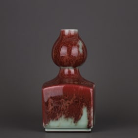 QING QIANLONG KILN INTO THE GLAZE DAY ROUND LOCAL GOURD BOTTLE