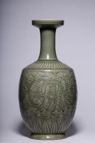 YAOZHOU KILN PHOENIX PATTERN APPRECIATION BOTTLE
