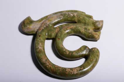 ANCIENT JADE PIG DRAGON