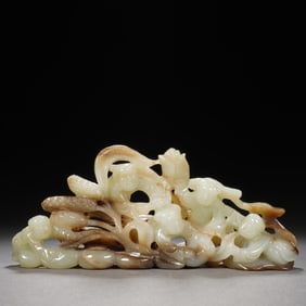 QING DYNASTY WHITE JADE FIVE SONS PASS THE IMPERIAL EXAMINATION ORNAMENT