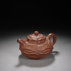 QING DYNASTY OLD PURPLE CLAY TEAPOT