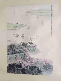 SONG WENZHI, JIANGNAN IN MARCH, HANGING SCROLL
