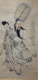 PAN ZHENYONG FINE FIGURE VERTICAL SCROLL