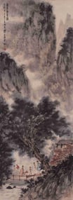 FU BAOSHI VISITING FRIENDS WITH A QIN