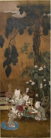 SU HANCHEN "CHILDREN PLAYING", SILK