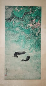 WU GUANZHONG, BUFFALO SCROLL