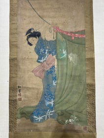 JAPANESE WOMAN SCROLL