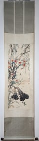 WANG XUETAO BOUTIQUE PAPER CORDYCEPS FLOWERS FIGURE VERTICAL AXIS