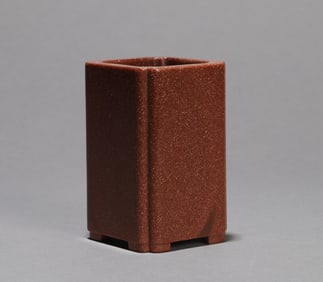 A ART GLASS BRUSH POT