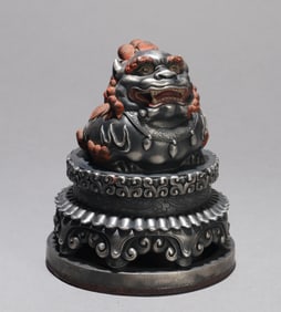 A CUPRONICKEL AUSPICIOUS BEAST SEAL