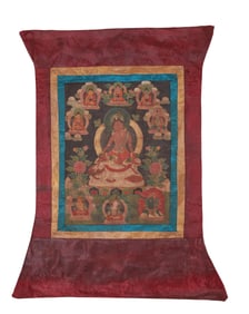 A BODHISATTVA THANGKA