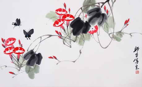 LOU SHIBAI ATTRIBUTED TO,MORNING GLORY