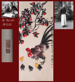 QI BAISHI ATTRIBUTED TO,LITCHI
