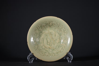20.3CM SONG YAOZHOU KILN KUIKOU PLATE