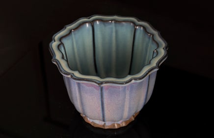 ONE PIECE OF IMITATION JUN GLAZE FLOWER POT