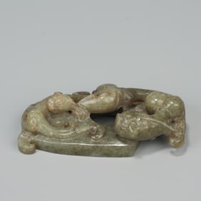 ANCIENT JADE DRAGON PENDANT