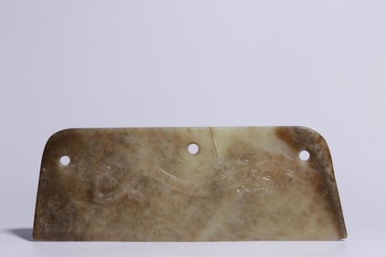 ANCIENT JADE KUILONG PATTERN AXE