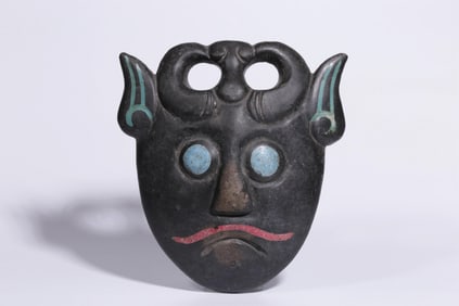 ANCIENT JADE INLAID MASK