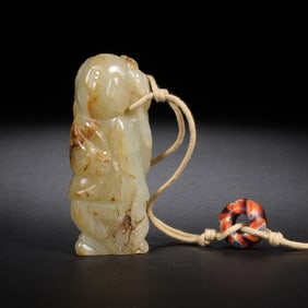 ANCIENT JADE BOY OFFERING BLESSING PENDANT