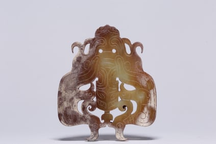ANCIENT JADE DRAGON PATTERN PENDANT