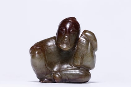 ANCIENT JADE RUYI NOBLE MAN HANDLE